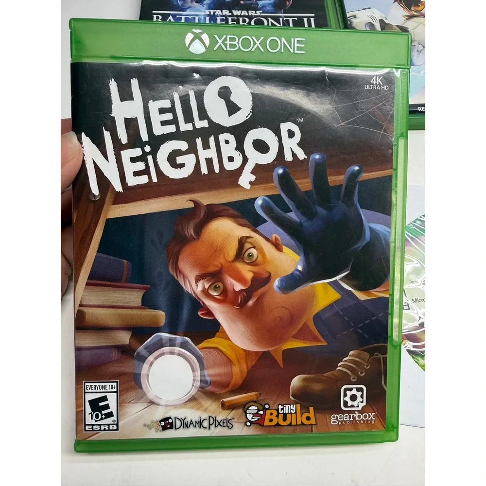 Xbox One Game Bundle Star Wars Battlefront II Overwatch Hello Neighbor PVZ GW2